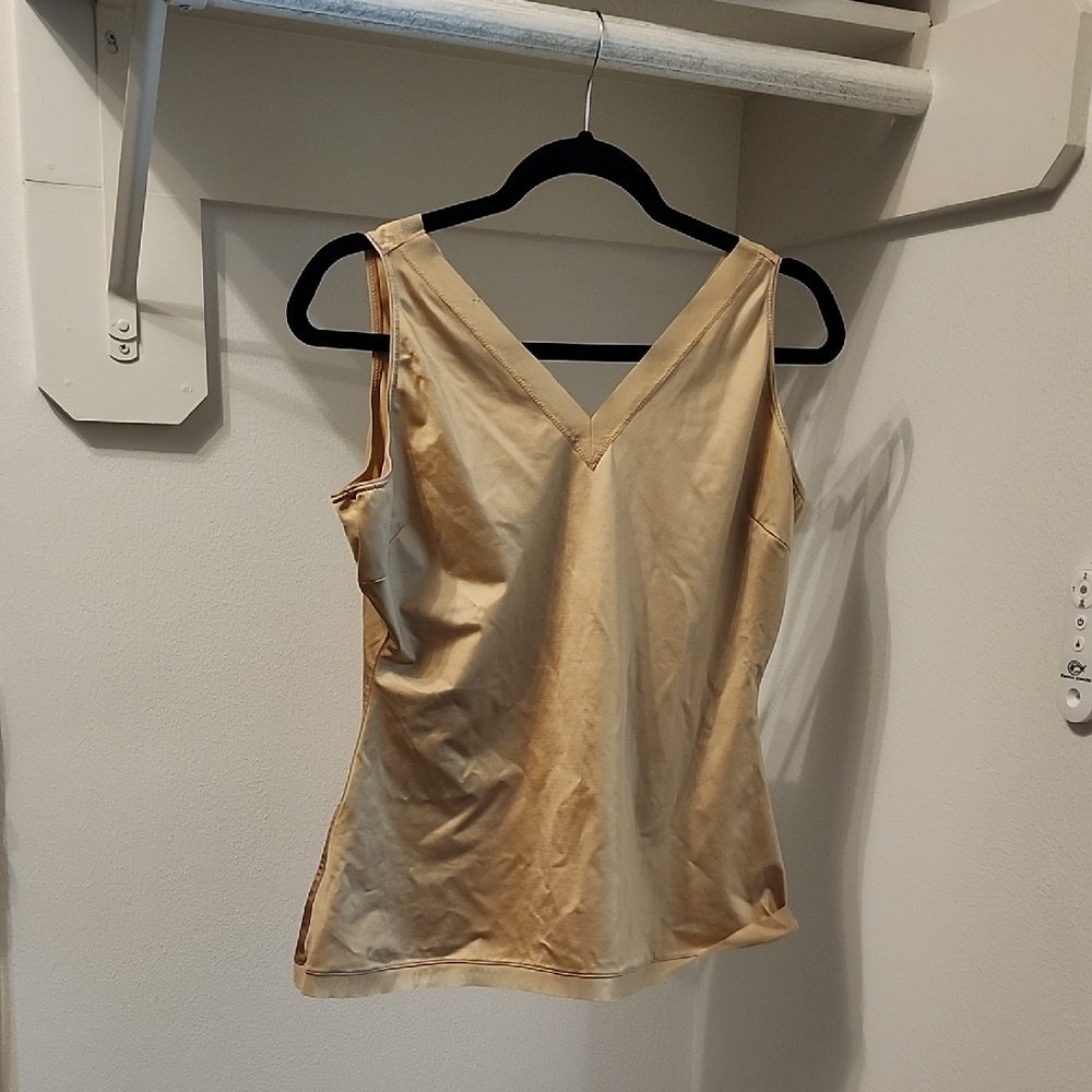 SPANX Tan V-Neck Shapewear Tank